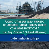Seminário on-line aborda como otimizar um projeto de aterros sobre solos moles com geossintéticos