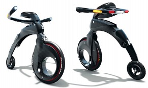 Bicicleta elétrica para levar na bolsa