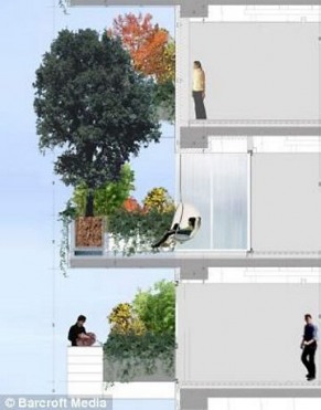 Prédio residencial em Milão vai abrigar floresta vertical equivalente a 10 mil metros quadrados de área