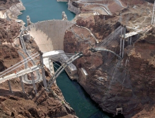 A nova ponte na represa de Hoover