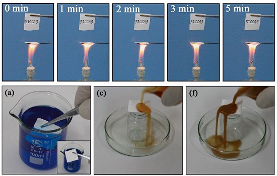 Chineses criam papel à prova de água e de fogo - Instituto de Engenharia