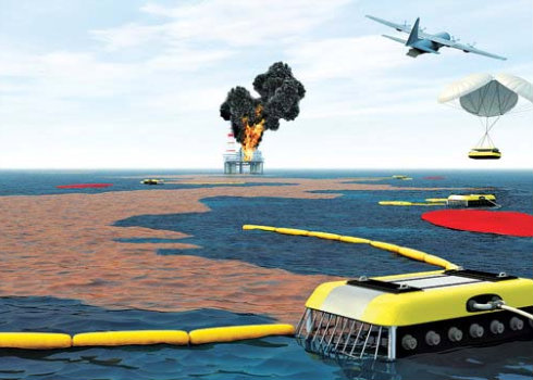 Robô comedor de óleo pode ajudar a conter vazamentos no mar