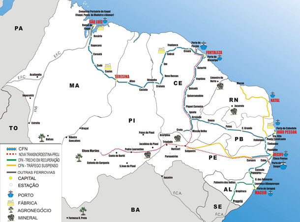 Presidenta Dilma Rousseff promete ferrovia Transnordestina para 2013