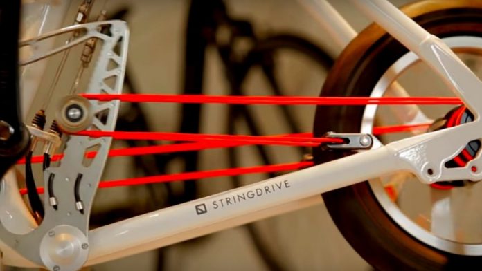 Essa incrível bicicleta tem cordas em vez de uma corrente cheia de óleo