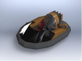 Estudantes de Engenharia da FEI projetam veículo que flutua sobre a água, terra, areia e grama