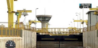 Segunda eclusa do Tietê já está em fase de testes na grande SP