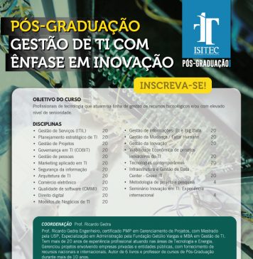 Pós-graduação Gestão de TI com Ênfase em Inovação
