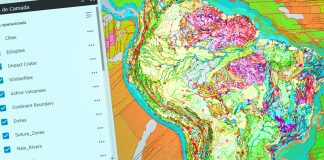 Mapa Tectônico da América do Sul é lançado em formato digital