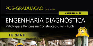 Pós-graduação Lato Sensu em Engenharia Diagnóstica: Patologia, Desempenho e Perícias na Construção Civil – 400h