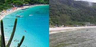 Tubulação se rompe e deixa águas cristalinas de Arraial do Cabo turvas e impróprias