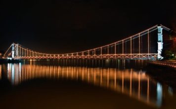 Recuperação e troca dos cabos da Ponte Pênsil de São Vicente