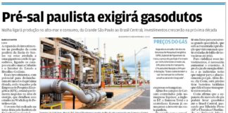 IE NA MÍDIA – Pré-sal paulista exigirá gasodutos