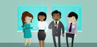 Seja muito simpático com seus colegas agora!