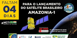 Faltam 4 dias para o lançamento do satélite brasileiro Amazonia-1