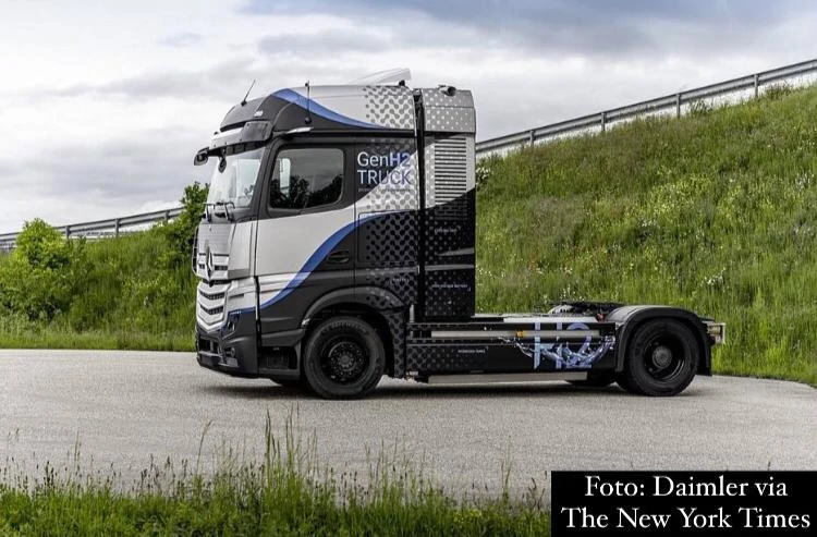 Fábricas de caminhões da Daimler planejam substituir o diesel pelo  hidrogênio - Instituto de Engenharia
