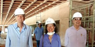 Presidente e conselheiro do IE fazem visita às obras de restauração Museu do Ipiranga