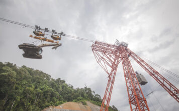 Transporte aéreo por cabo (Cable Crane) – Vencendo dificuldades de terreno e protegendo meio ambiente