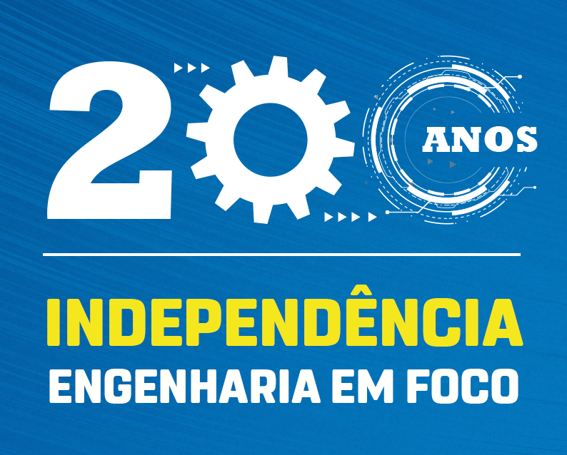 200 anos de Independência - Engenharia em Foco. Próxima segunda (5), 8h. Inscrições até 2 de setembro. Garanta agora sua vaga!