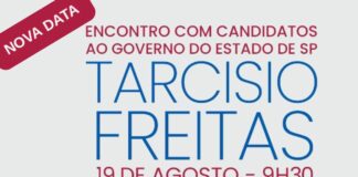 Encontro com Candidatos ao Governo do Estado de São Paulo – Tarcísio Gomes de Freitas