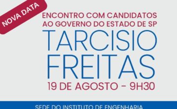 Encontro com Candidatos ao Governo do Estado de São Paulo – Tarcísio Gomes de Freitas