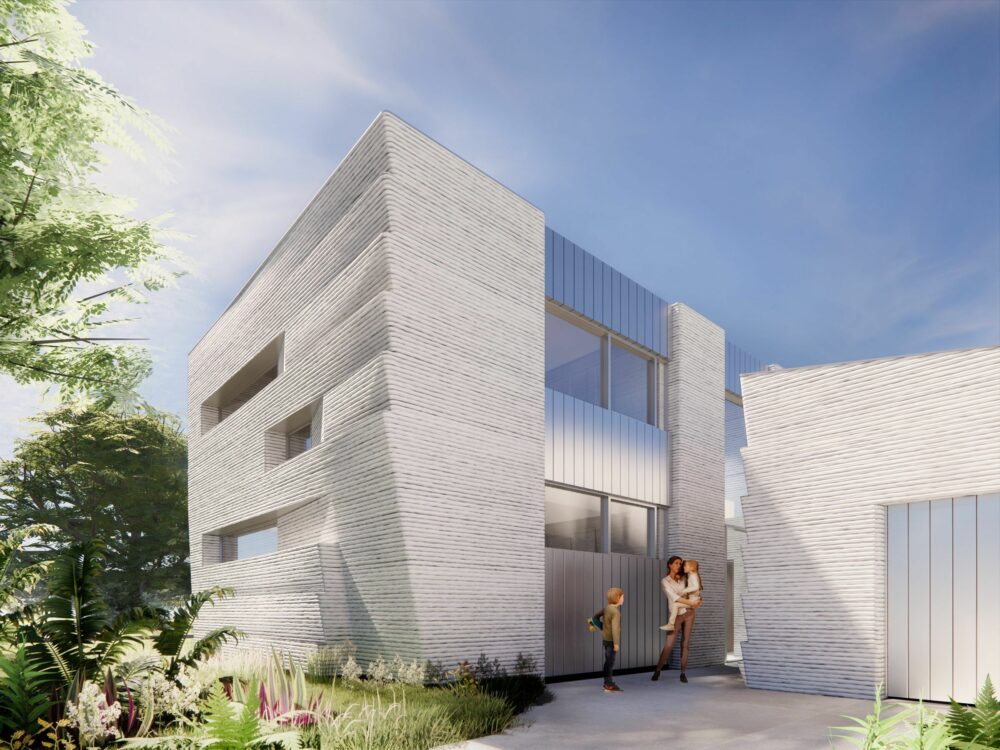 Casa de 2 andares e 370 m² é construída com impressora 3D de 12 toneladas;  veja - Instituto de Engenharia
