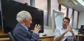 Secretário Rafael Benini recebe diretoria do IE