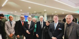 Diretoria do IE prestigiam a solenidade de posse da nova diretoria da SOAMI-CPOR/SP