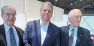 Foto legenda: Presidente do IE participa de café da manhã com governador do estado de SP