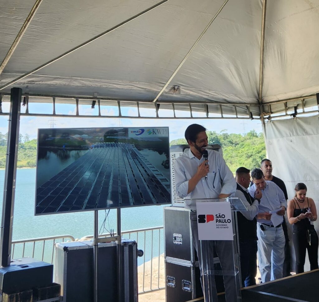 Prefeito da cidade de São Paulo, Ricardo Nunes, durante o evento. Foto: Instituto de Engenharia