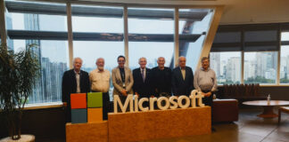 Presidente e membros do IE fazem visita à Microsoft do Brasil