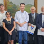 Gilberto Kassab recebe diretoria executiva do IE no Palácio dos Bandeirantes