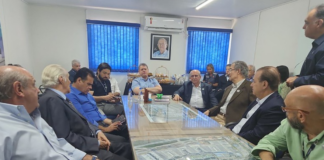 Diretoria do IE acompanha visita do governador de SP às obras do Aeromóvel