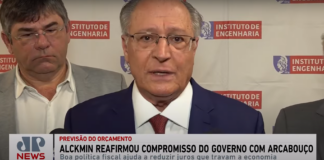 Jovem Pan – Alckmin reafirma compromisso do governo com arcabouço fiscal