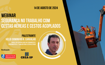 Segurança no trabalho com cestas aéreas e cestos acoplados