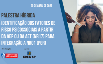 Identificação dos fatores de risco psicossociais a partir da AEP ou da AET (NR17) para integração a NR01 (PGR)