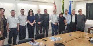 Representantes da Rinnai Brasil são recebidos pela diretoria executiva do IE