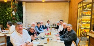 Foto legenda: Almoço promove aproximação institucional entre IE e Câmara de Comércio França-Brasil