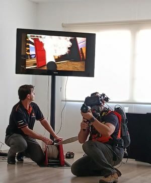 Uso de simuladores de combate a incêndio em realidade virtual