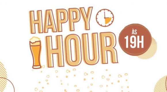 Não perca! O Happy Hour desse mês é dia 13 de julho!