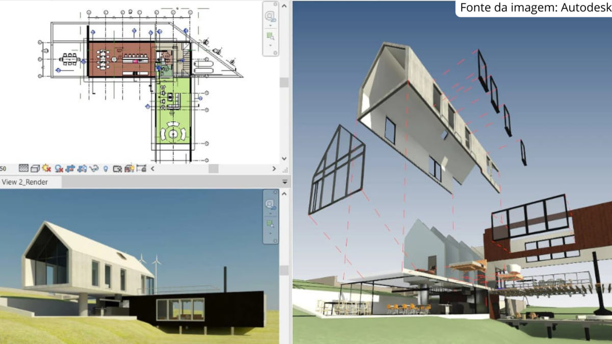 <b><b>Modelagem em Revit para Arquitetura<b><br>Por Gabriela Nogueira, de  29 de agosto a 21 de setembro, 18h30 às 22h30<br />