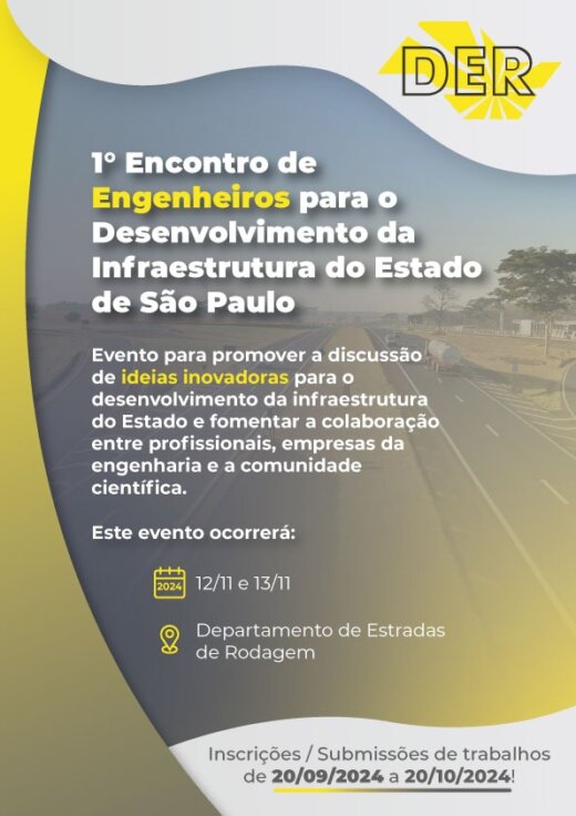 1º Encontro de Engenheiros para o Desenvolvimento da Infraestrutura do Estado de São Paulo